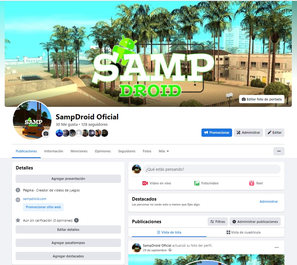 SampDroid FaceBook